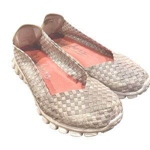 Skechers Rockin’ It Lightweight Stretch Weave Memory Foam Pearl White #22691